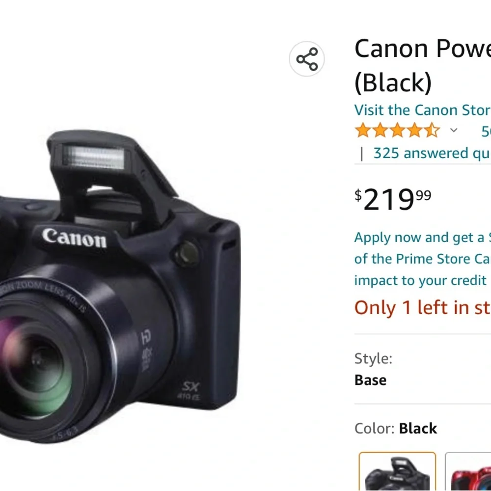 Canon Camera SX 410 IS